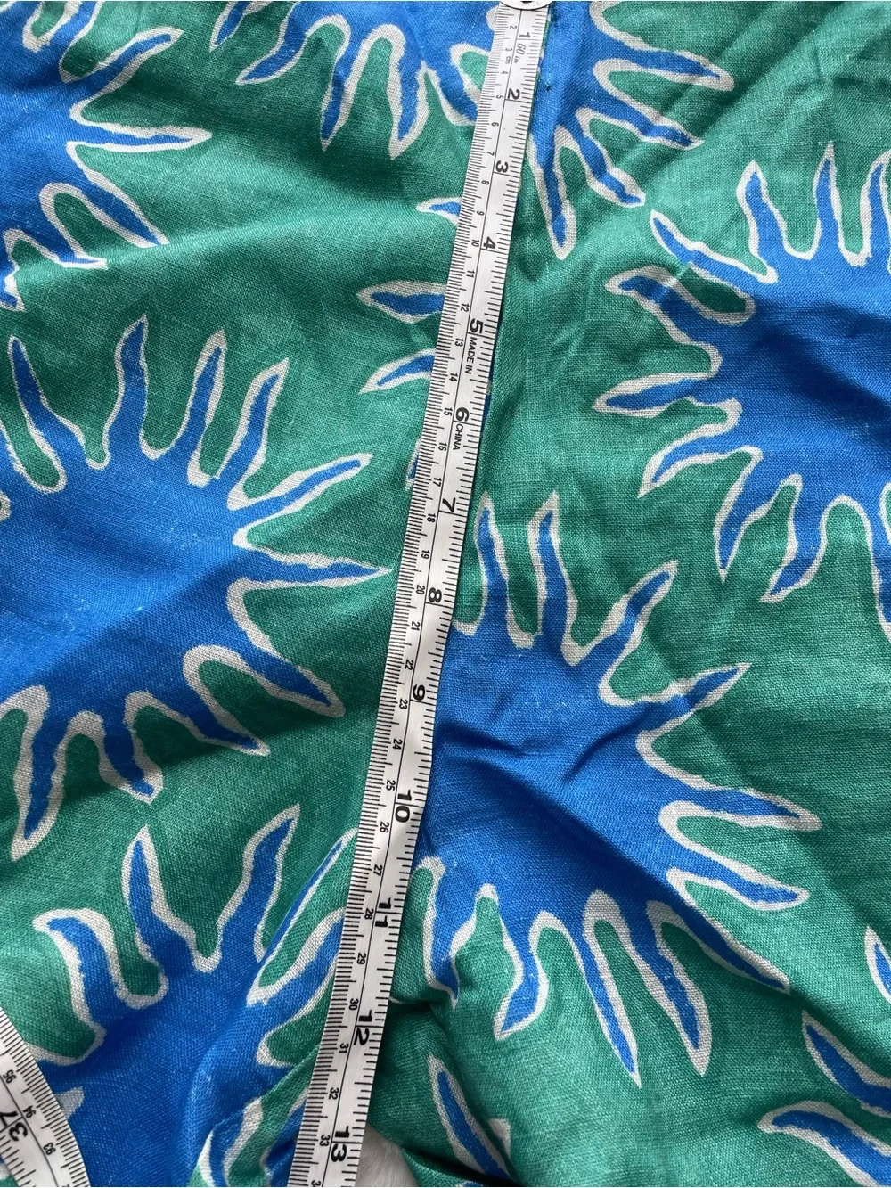 Simon Miller Blue & Green Wide-Leg Printed Pants - Picture 5 of 9